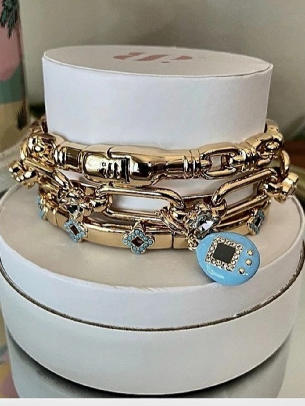 Bomb Party summer 2026 Gold-Tone retro Y2K reboot Charm Bracelet Stack